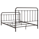 Livingston Metal Queen Open Frame Bed Dark Bronze