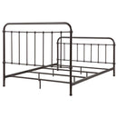 Livingston Metal Queen Open Frame Bed Dark Bronze