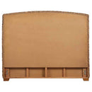 Laughton Woven Banana Leaf Eastern King Headboard Amber