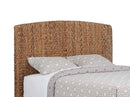 Laughton Banana Leaf Eastern King Panel Bed Amber