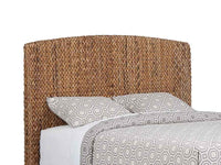 Laughton Banana Leaf Eastern King Panel Bed Amber