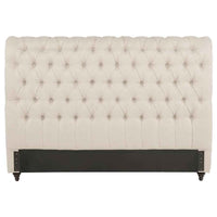 Devon 57-inch Upholstered Eastern King Headboard Beige