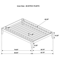 Hounslow Twin Universal Platform Bed Cappuccino