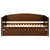 Bozeman Wood Twin Daybed With Trundle Medium Walnut