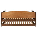 Bozeman Wood Twin Daybed With Trundle Medium Walnut