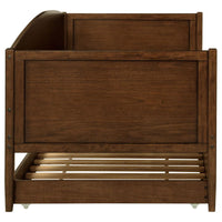 Bozeman Wood Twin Daybed With Trundle Medium Walnut