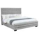Patricia 58-inch Boucle Upholstered Eastern King Bed Grey