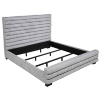 Patricia 58-inch Boucle Upholstered California King Bed Grey