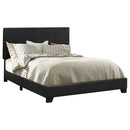 Dorian Faux Leather Upholstered Full Panel Bed Black