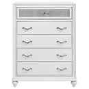 Barzini 5-piece Eastern King Bedroom Set White