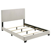 Dorian Fabric Upholstered Full Panel Bed Cream
