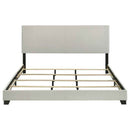Dorian Fabric Upholstered California King Panel Bed Cream