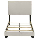 Dorian Fabric Upholstered Twin Panel Bed Cream