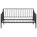 Newbury Metal Twin Daybed Bed Frame Matte Black