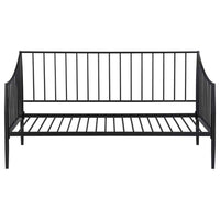 Newbury Metal Twin Daybed Bed Frame Matte Black