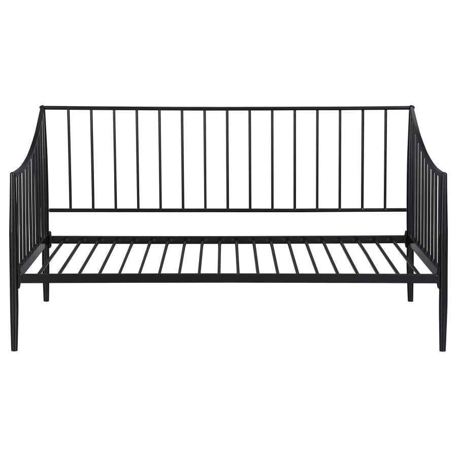 Newbury Metal Twin Daybed Bed Frame Matte Black