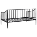 Newbury Metal Twin Daybed Bed Frame Matte Black