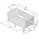Richland Metal Twin Daybed Bed Frame Matte Black