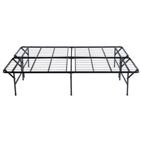 Mabel Metal Full Mattress Support Platform Bed Black