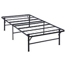 Mabel Metal Twin Mattress Support Platform Bed Black