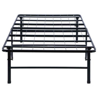 Mabel Metal Twin Mattress Support Platform Bed Black