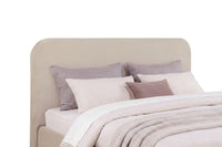 Anders Upholstered Eastern King Storage Lift Platform Bed Beige - Home & Sleep Outlet