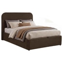 Anders Upholstered Full Storage Lift Platform Bed Chocolate - Home & Sleep Outlet