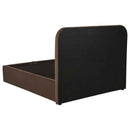 Anders Upholstered Full Storage Lift Platform Bed Chocolate - Home & Sleep Outlet