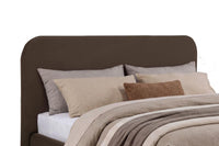 Anders Upholstered Eastern King Storage Lift Platform Bed Chocolate - Home & Sleep Outlet