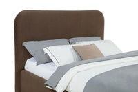 Anders Upholstered Queen Storage Lift Platform Bed Chocolate - Home & Sleep Outlet