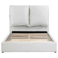 Gwendoline Upholstered Queen Panel Bed White - Home & Sleep Outlet
