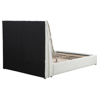 Gwendoline Upholstered Queen Panel Bed White - Home & Sleep Outlet