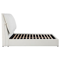 Gwendoline Upholstered Queen Panel Bed White - Home & Sleep Outlet