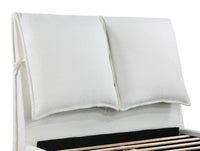 Gwendoline Upholstered Queen Panel Bed White - Home & Sleep Outlet