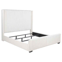 Natasha 65-inch Upholstered California King Bed Cream - Home & Sleep Outlet