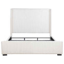 Natasha 65-inch Upholstered California King Bed Cream - Home & Sleep Outlet