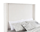 Natasha 65-inch Upholstered California King Bed Cream - Home & Sleep Outlet