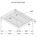 Hounslow Full Universal Platform Bed White - Home & Sleep Outlet