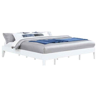 Hounslow Eastern King Universal Platform Bed White - Home & Sleep Outlet