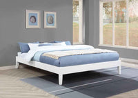 Hounslow California King Universal Platform Bed White - Home & Sleep Outlet