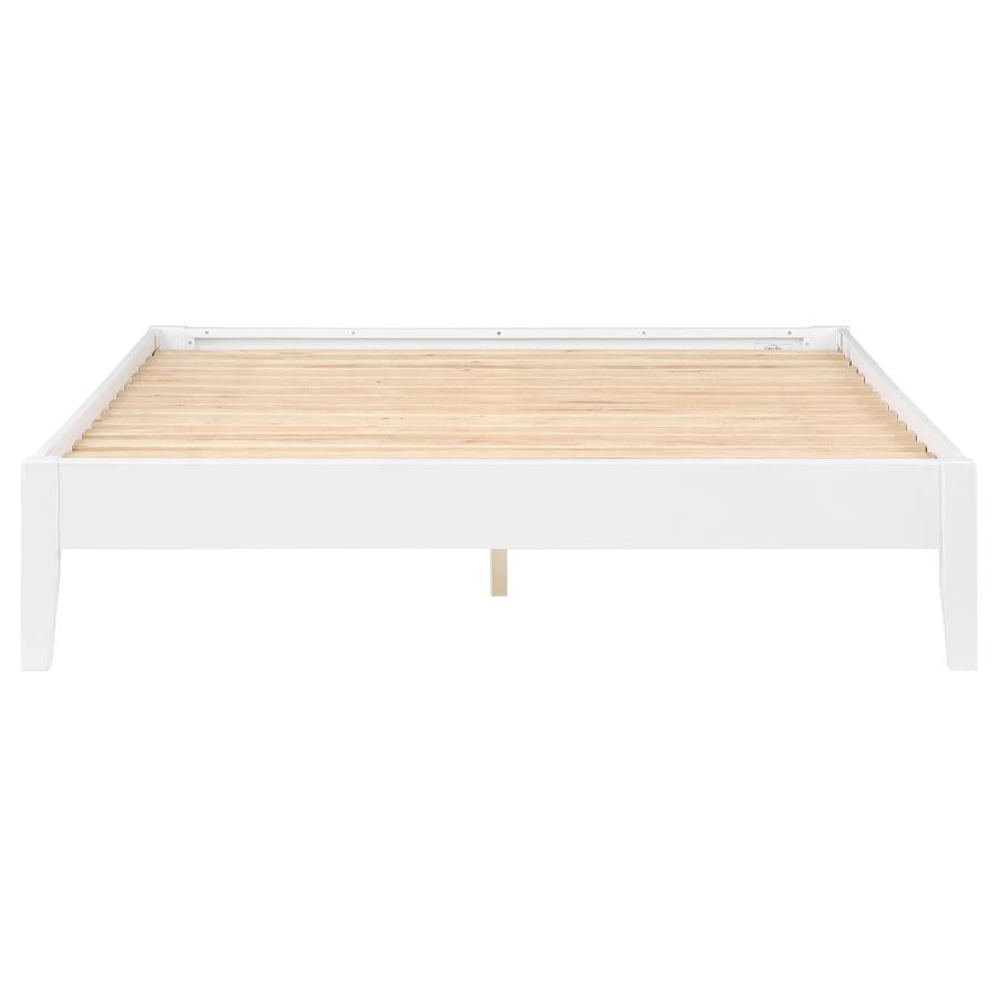 Hounslow Queen Universal Platform Bed White - Home & Sleep Outlet