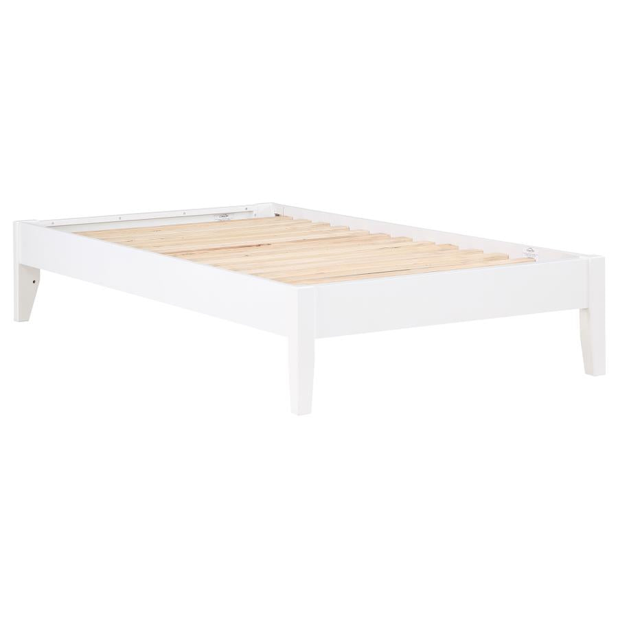 Hounslow Twin Universal Platform Bed White - Home & Sleep Outlet