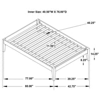 Hounslow Twin Universal Platform Bed White - Home & Sleep Outlet