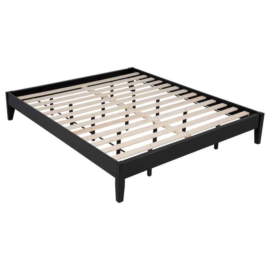 Hounslow Eastern King Universal Platform Bed Black - Home & Sleep Outlet
