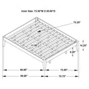 Hounslow California King Universal Platform Bed Black - Home & Sleep Outlet