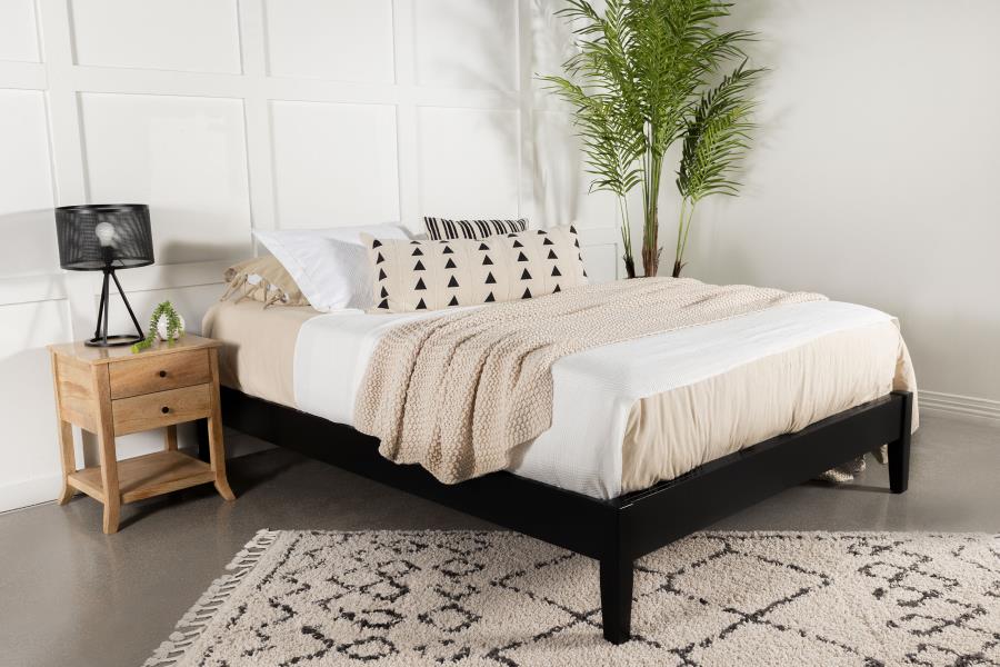 Hounslow Queen Universal Platform Bed Black - Home & Sleep Outlet