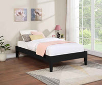 Hounslow Twin Universal Platform Bed Black - Home & Sleep Outlet