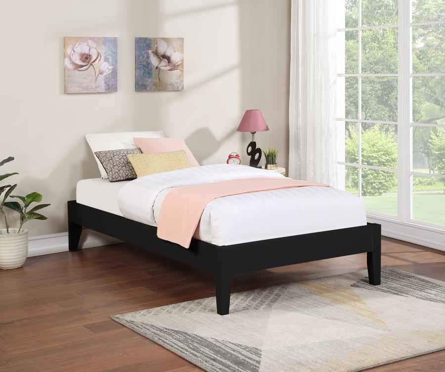 Hounslow Twin Universal Platform Bed Black - Home & Sleep Outlet