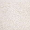 Rebecca Faux Fur Upholstered Queen Bed Cream - Home & Sleep Outlet