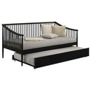 Delgado Windsor Twin Wood Daybed with Trundle Black - Home & Sleep Outlet